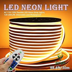 IEKOV LED NEON Light, AC 110-120V Flexible LED Neon