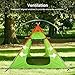 WolfWise Ultralight Portable Camping Chair, Compact Folding Backpacking Lounge Chairs for Outdoor Picnic Beach Hiking Fishing with Carry Bag and Two Carabiner, Green