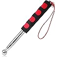 Litoexpe 115cm Hollowing Drum Hammer Sound Detection Folding Stick, Thickened Telescopic Rod for House Decoration Inspection (Red)