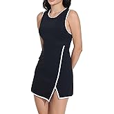 Blaosn Golf Tennis Dress Women Athletic Workout Sport Active Crewneck Mini Dresses with Shorts Pockets Cute Summer Outfits