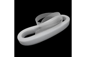 Marvexi 50 Yards White Soft Horsehair Braid, 1Inch Polyester Boning Sewing Wedding Dress, Dance Gowns Dress Shaping Trimming Accessories for Weddings/Dance Events