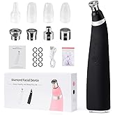 IeBilif Diamond Microdermabrasion Machine, 3 Modes Diamond Microdermabrasion Dermabrasion Machine for Blackhead Removal, Portable Microdermabrasion Tool with 8 Diamond Tips