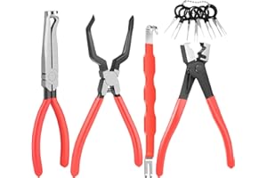 5Pcs Electrical Disconnect Pliers, Automotive Electrical Connector Removal Tool, Connector Separator with Straight & Return P