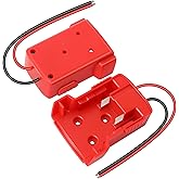 Battery Adapter for Milwaukee, Huazu 2 Pack Power Wheels Adapter for Milwaukee M18 Battery 18V, Power Tool Battery Connector 12 Gauge Robotics (DIY)