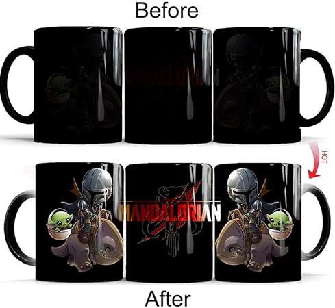 fdsgj Creative Mandalorian Coffee Mug 350Ml Tazas De Cerámica De Color
