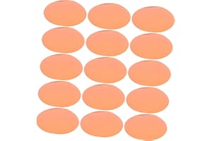 Lurrose 15pcs Transparent Round Color Correction Gel Filters for LED Lamps Self-Adhesive Thick Sheets for