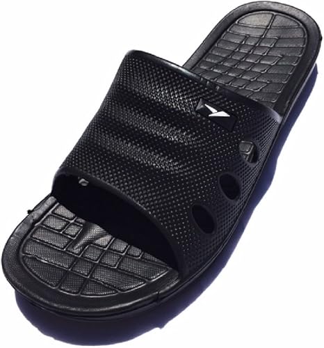 men's rubber slide sandals