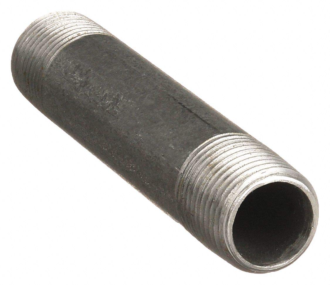 11/2" NPT x 5" Threaded Galvanized Steel Pipe Nipple 4Pack Conduit