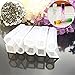 Jetloter 10 PCS DIY Liquid Resin Molds with 100 PCS Screw Eye Pins for Making Jewelry Necklace Pendant Charm Tools Accessories