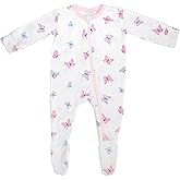 Bamboo Little Soft Baby Footie Pajamas, Baby Clothes, Newborn Sleepers, 95% Viscose and 5% Spandex, 0-24 Months