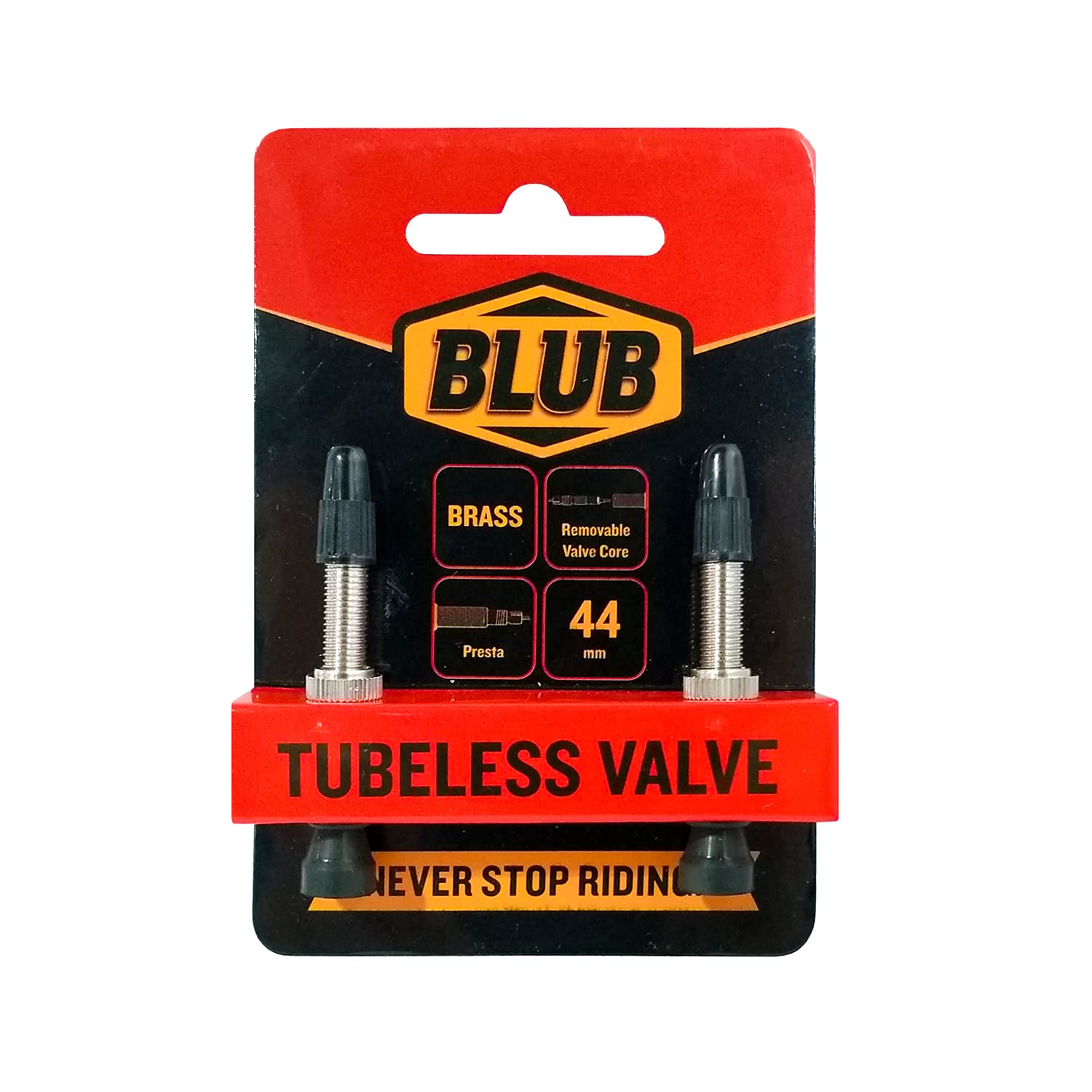 Blub tubeless brass valve 44mm