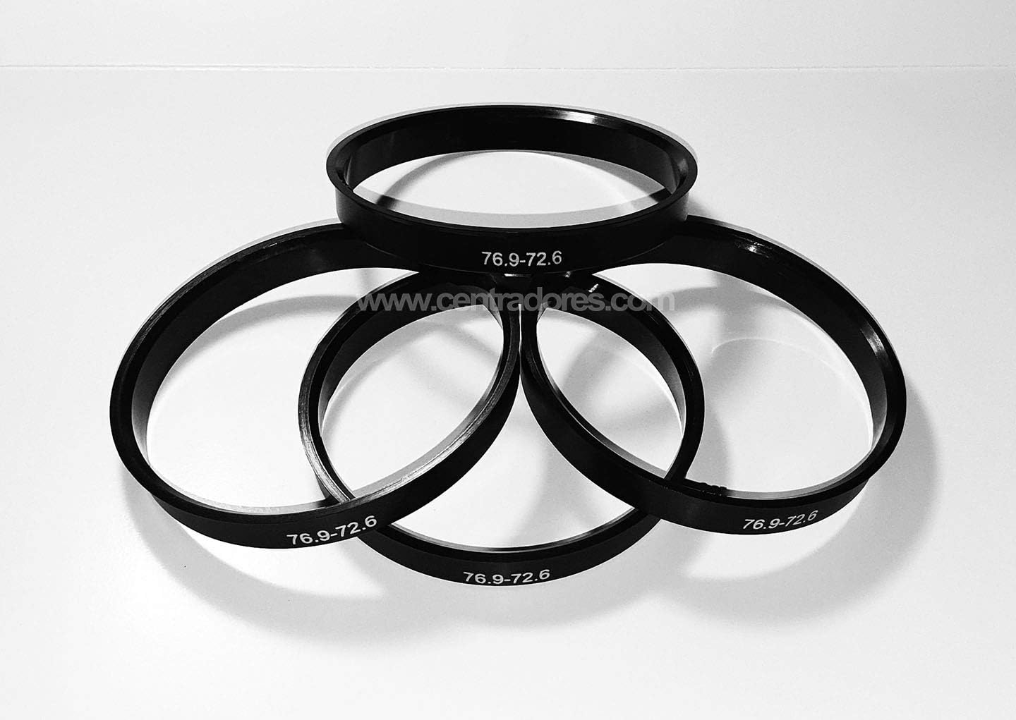 Centradores 4 Wheel 76.9 – 72.6 Hoops For Aluminium Wheels Brock RC Design Keskin TOMASON Motec oxyGIN Replica