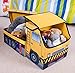 Clever Creations Kids Collapsible Storage Organizer and Ottoman, Perfect Vehicle Themed Toy Chest for Storing Books, Shoes, Games and More, Construction Crane