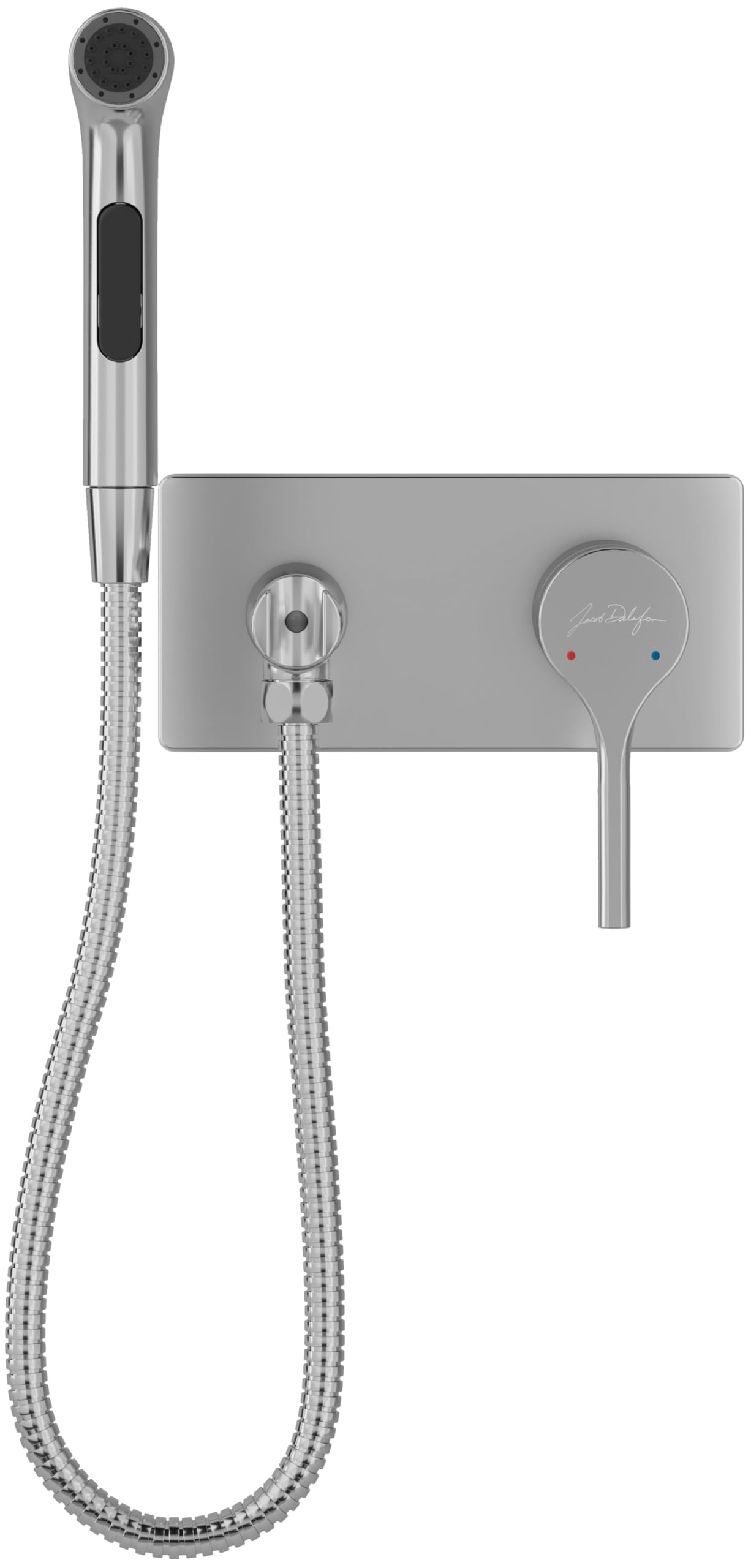 Jacob Delafon Elate E25838-CP Hygienic Shower with Flush-Mounted Body