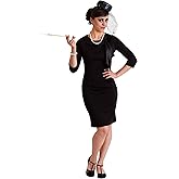 Women's Janet Snakehole Costume with Hat and Veil, April Ludgate Outfit from Parks and Recreation