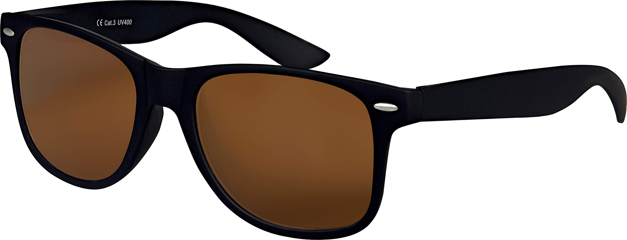 High quality Nerd Sunglasses mat Rubber Retro Vintage Unisex Glasses with Spring hinge - 101 Various Colours/Model selectable