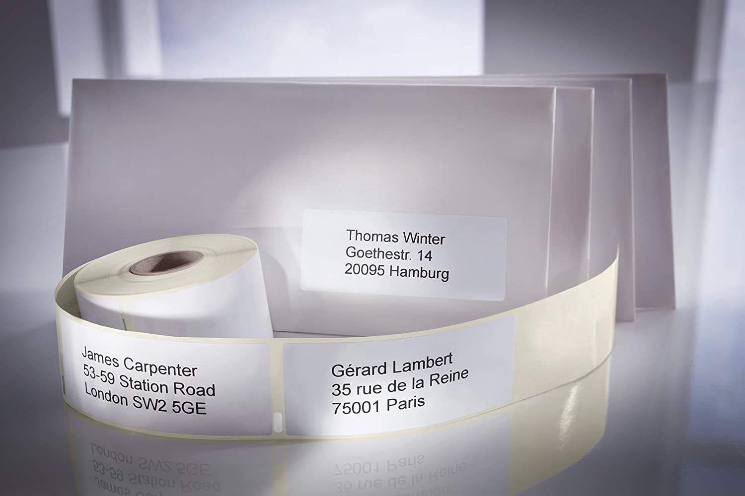 hd-line Dymo Labels for Labelwriter 99012-10 Rolls Pack Labels x 260 Pieces Each Roll = 2600 Labels Self-Adhesive Compatible for Dymo Labelwriter & Seiko Label Printers 89 x 36 mm - Image 5