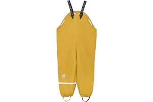 CeLaVi - Kids Wind, Mud, Snow, and Waterproof Rain Pants Dungarees Children Outerwear All Weather Fleece Lined and Unlined