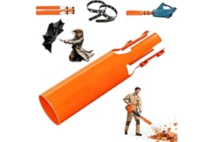 PYSUG Leaf Blower Air Booster, Leaf Blower Nozzle Attachment, Cordless Leaf Force Air Booster for 2–4 Inch Blower Tubes, Easy to Install Airflow Accelerator, Yard Cleanup Artifact (Orange)
