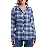 Weatherproof Vintage Women's Long Sleeve Button Down Flannel Shirt