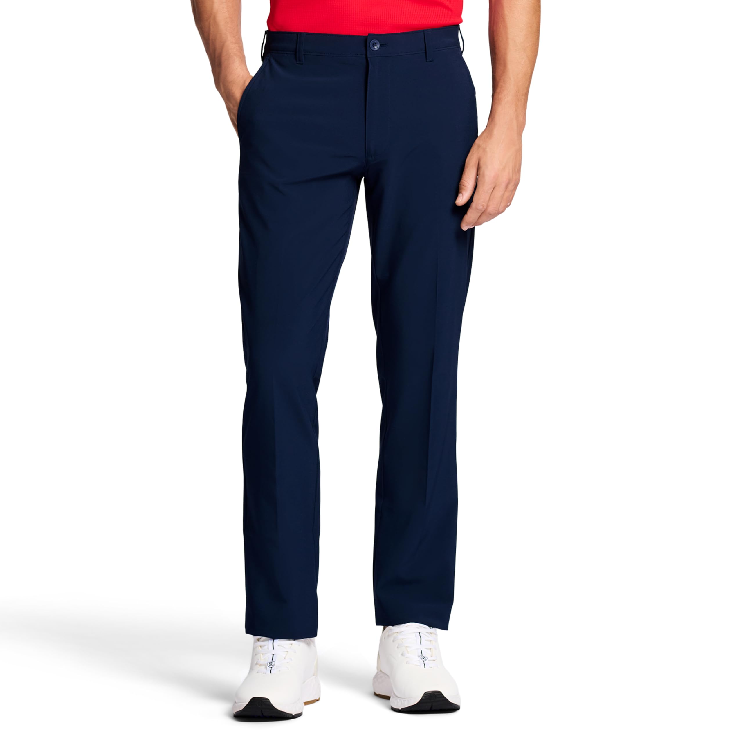IZOD Men's Golf SwingFlex Slim-Fit Pants, Peacoat, 34W X 30L Image IZOD Men's Golf SwingFlex Slim-Fit Pants, Peacoat, 34W X 30L Image