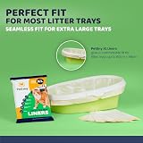 Pettiny 20 XL Cat Litter Tray Liners with Drawstrings 97x43 cm view 3