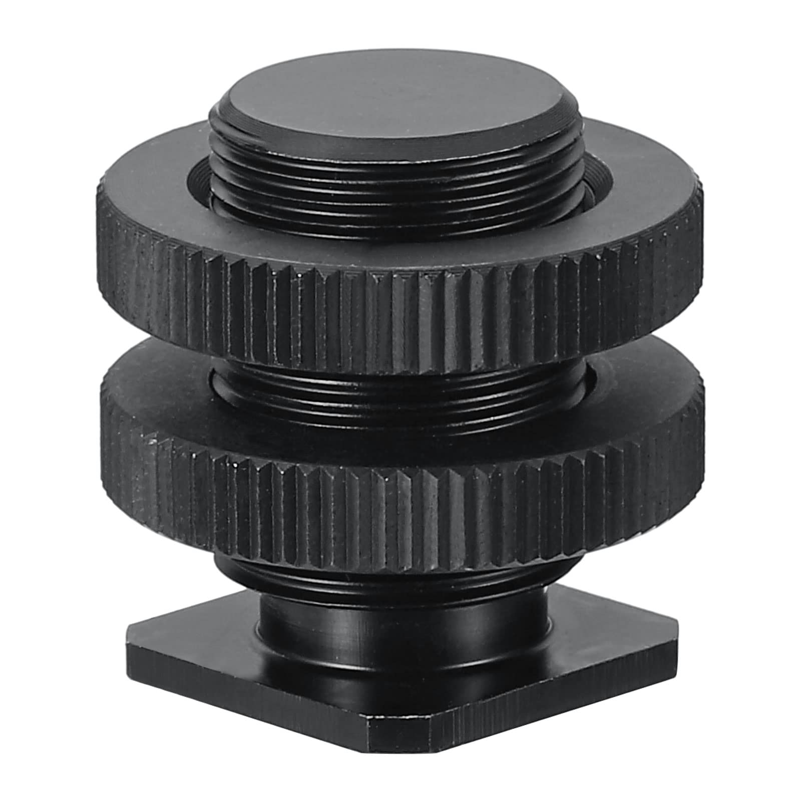 PATIKIL Male 5/8" to Female 1/4" Camera Hot Shoe Mount, Flash Cold Shoe Mount Tripod Screw Adapter for DSLR Rig, Black