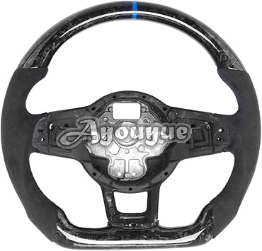 Amazon Com Golf 7 Alcantara With Forged Carbon Fiber Steering Wheel For V W Golf Gti Golf R Mk7 Mk7 5 Dsg Mt 12 17 Customized Steering Wheel Automotive