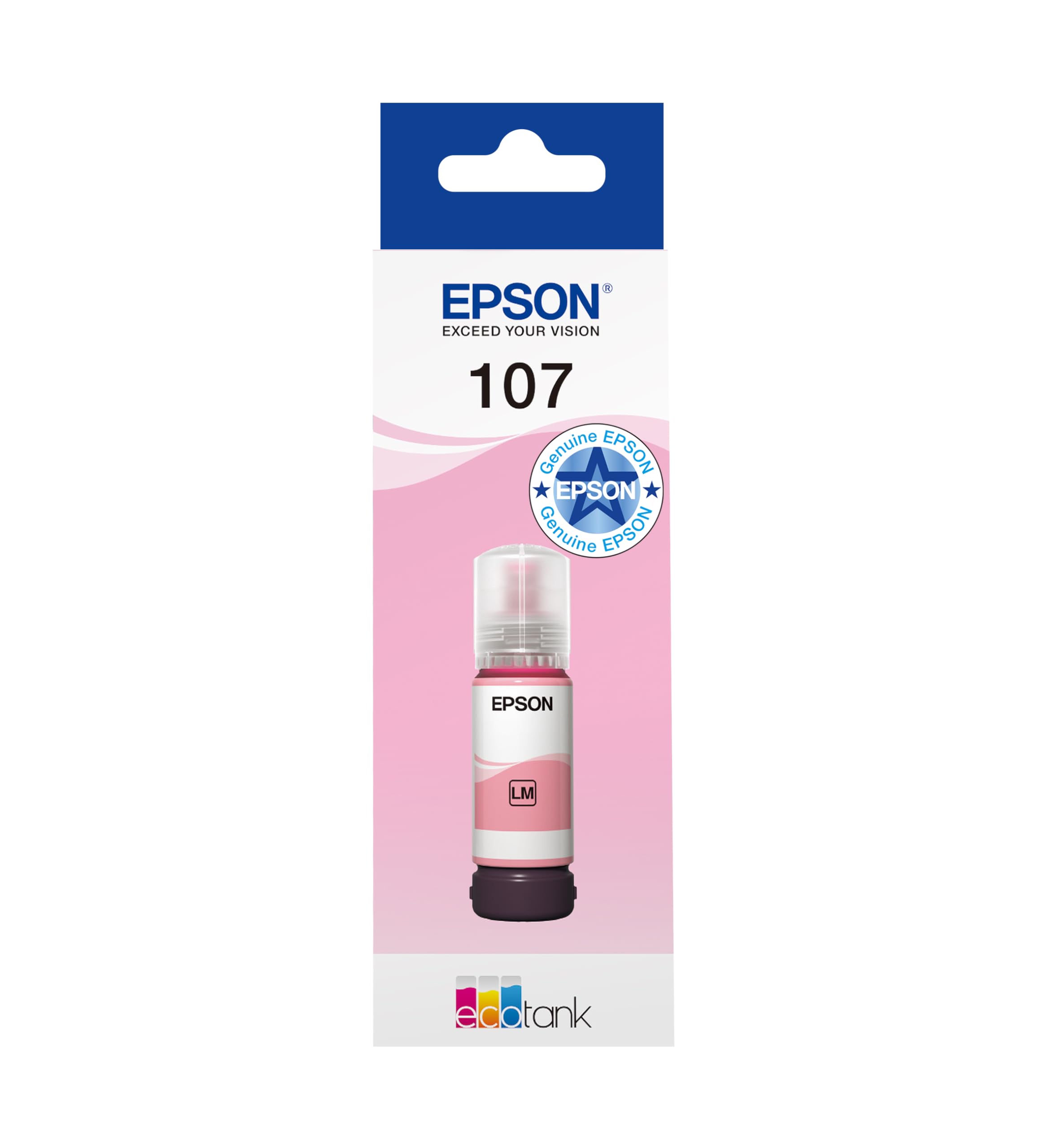 Epson 107 Light Magenta Ink Cartridge EcoTank 70ml for ET-18100 - C13T09B640