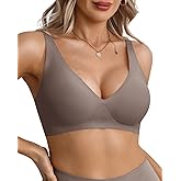 LIIJOO Wireless Bras for Women Full Coverage Plus Size Seamless Back Smoothing Everyday Comfort Bra Supportive Bralette