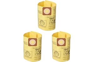 39970 Shop Vac Bags for CRAFTSMAN 6 and 9 Gallon Wet/Dry vacs, Replacement Part CMXZVBE39970 Fine Collection Dust Bags（3 Pack