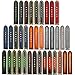 StrapsCo Vintage Thick Leather Watch Band with Heavy Duty Stitching