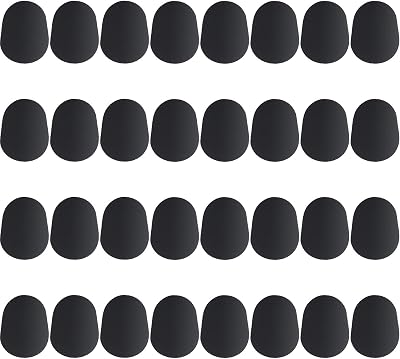 Boao 32P Saxophone Mouthpiece Cushions 0.8mm Alto Tenor Clarinet Pads Black