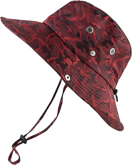 laoonl Sombrero boonie de ala ancha, con correa ajustable para la