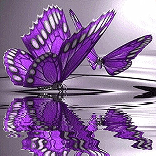 Lowprofile Butterfly Flowers Diamond Embroidery 5D Diamond DIY Painting Cross Stitch Crafts - Thumbnail 4