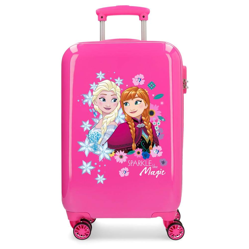 Sparkle Frozen Fuchsia Hardside Carry-on Suitcase