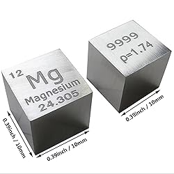 Magnesium Cube - 10mm Pure Metal Element Cubes