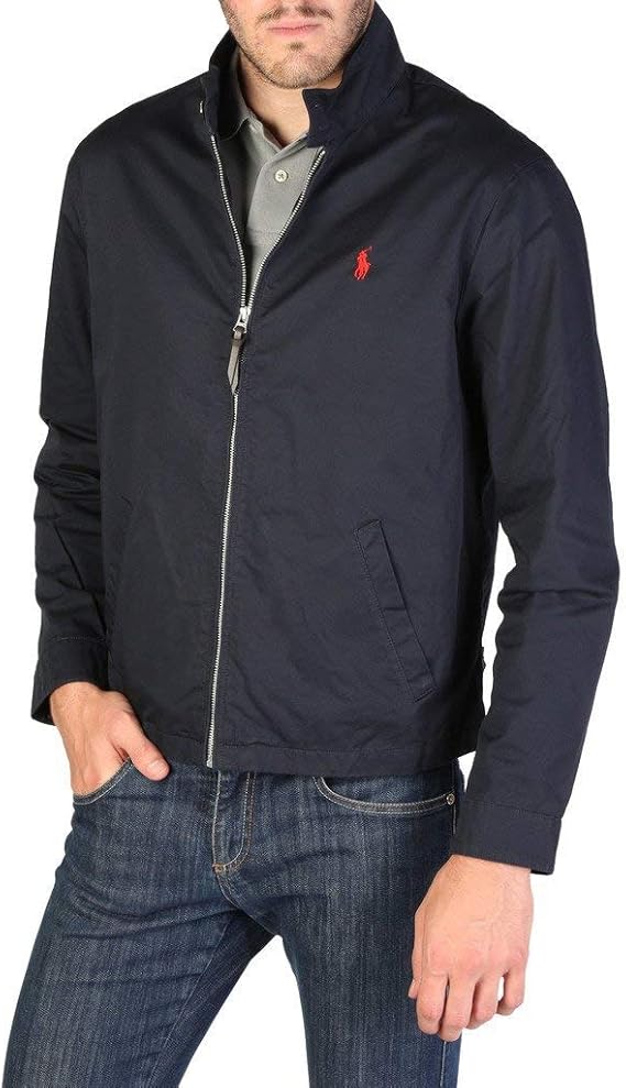 Ralph Lauren Men's BarracudaLinedJacket Bomber, Blue (College Navy