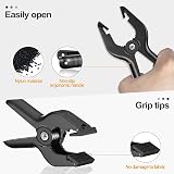 EMART 6 Pack Heavy Duty Muslin Spring Clamps 4.5 inch Photo Backdrop Clips view 5