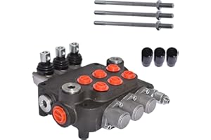 3 Spool Hydraulic Valve 21 GPM 3625 PSI Hydraulic Directional Control Valve SAE Ports Double Acting Valve
