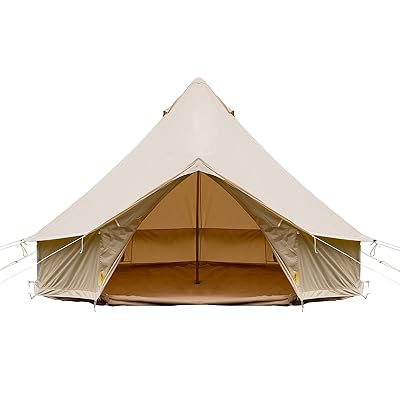 Buy Happybuy Bell Tent Canvas Tent 4 Season Yurt Tents For Camping Waterproof For Family Camping Outdoor Hunting 9 84ft 13 1ft 16 4ft 19 7ft 23ft Online In Japan B07td4msw3