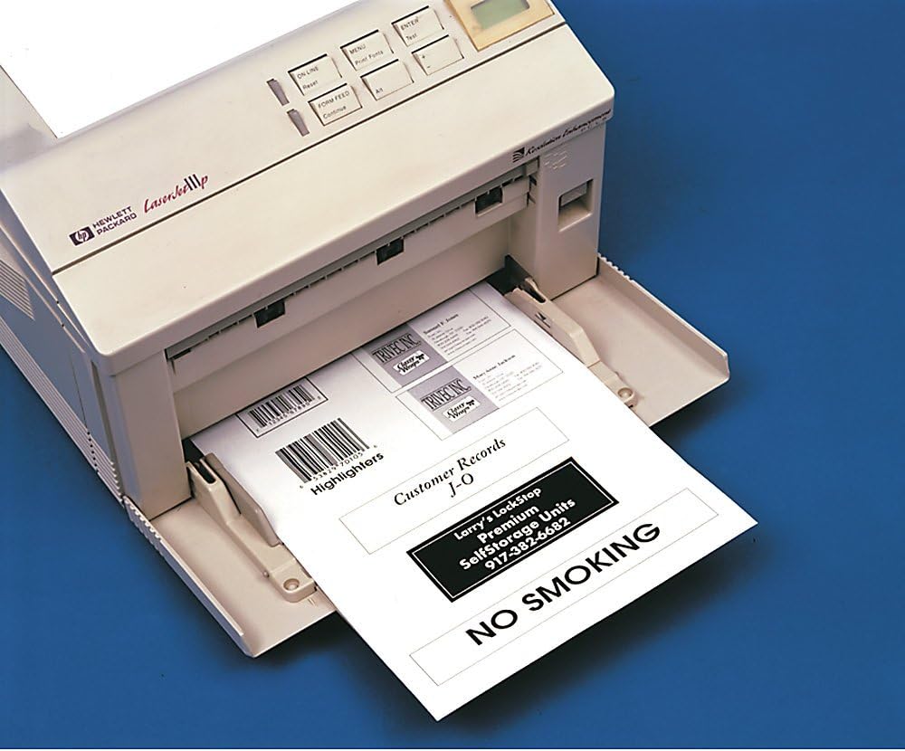 Aigner Frig-Id Cold Storage Labels - Laser Kits - 3X5" Labels - White