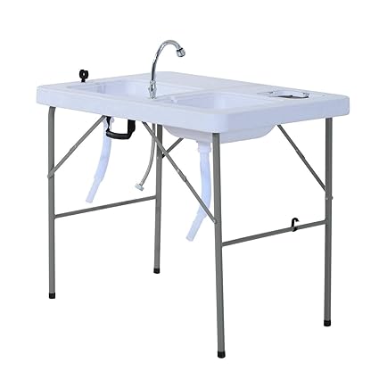 Amazon Com 39 8 L Portable Folding Fish Table Camping Cleaning