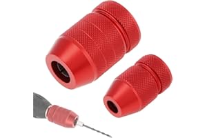 Omninmo Adjustable Drill Depth Stop Countersink Drill Bit Depth Stop Drill Size Range 5/64"-3/16",15/64"-7/16", Aluminum Drill Stop Outer Ring with Nylon Inner Ring for Woodworking Tools, 2pcs