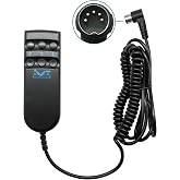 BTROVIA 6 Button 5 Pin Bed Remote Hand Control Replacement Parts | Fits for Electric Adjustable Bed