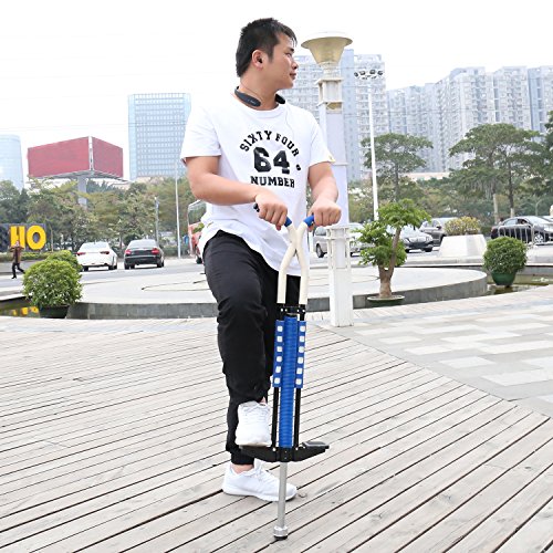 Pogo Stick for Kids, Fun Quality Safety Pogo Stick For Kids Ages 9 to Up, 80 to 160 Lbs, Pogo Stick For Boys & Girls (Blue)