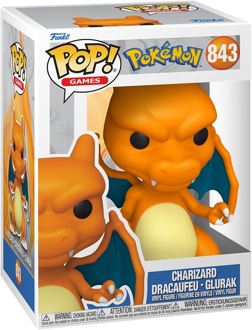 Funko Pop! Games Pokemon Charizard Vinyl Figure Official Merchandise 3.75in