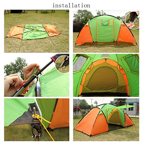 HR Zelt Outdoor 3–4 Personen Familie Wild Camping Spring Tour by Auto, Strand Zelt Outdoor Freizeit Zelt Schatten… – Bild 7