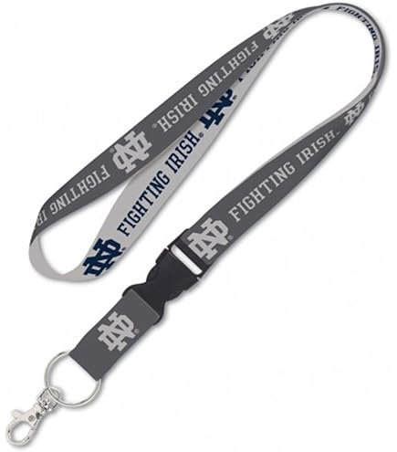 Wincraft NCAA Notre Dame Lanyard - Detachable Buckle For Keys, IDs & Badges