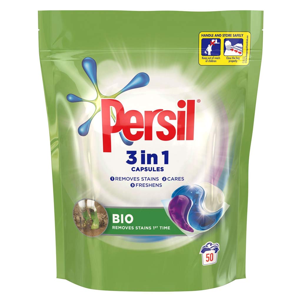 Persil 3in1 Bio Washing Capsules 50 Wash, 1350 g Amazon.co.uk Prime